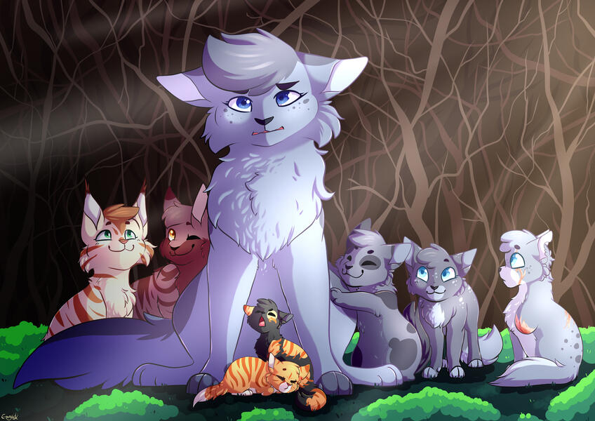 CinderFeather and the kits